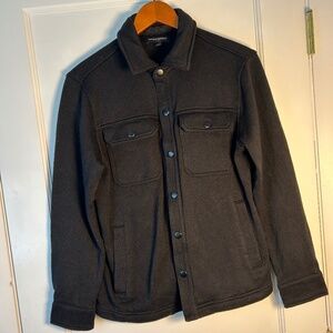 Banana Republic Men's Fleece Shirt Jacket | Black | Medium |